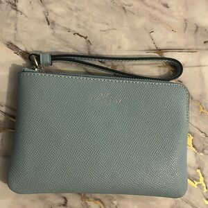 Coach baby blue Wristlet